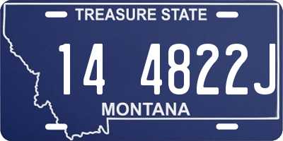 MT license plate 144822J