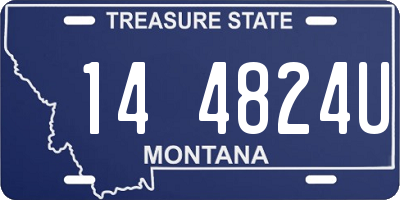 MT license plate 144824U