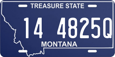 MT license plate 144825Q