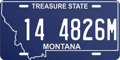 MT license plate 144826M