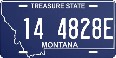 MT license plate 144828E
