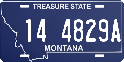 MT license plate 144829A