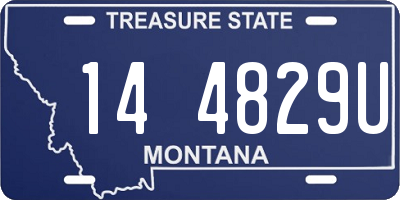 MT license plate 144829U