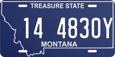 MT license plate 144830Y