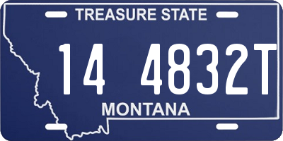 MT license plate 144832T