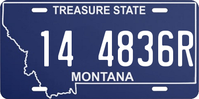 MT license plate 144836R