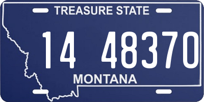 MT license plate 144837O