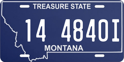 MT license plate 144840I