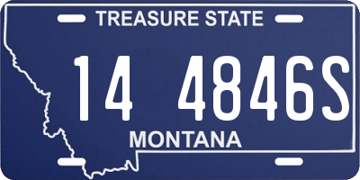 MT license plate 144846S