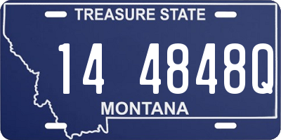 MT license plate 144848Q