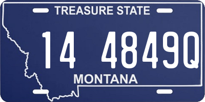 MT license plate 144849Q