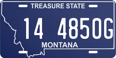 MT license plate 144850G