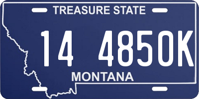MT license plate 144850K