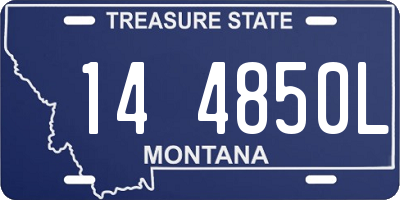 MT license plate 144850L
