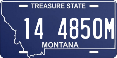 MT license plate 144850M