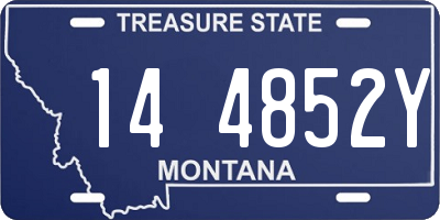 MT license plate 144852Y