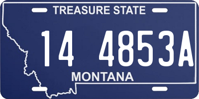 MT license plate 144853A