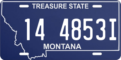 MT license plate 144853I