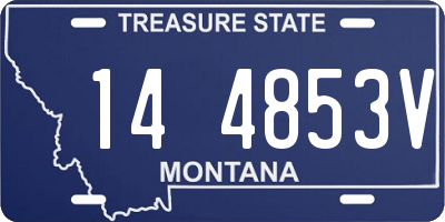 MT license plate 144853V