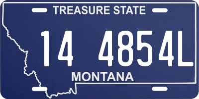 MT license plate 144854L