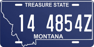 MT license plate 144854Z
