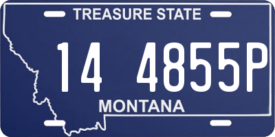 MT license plate 144855P