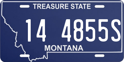 MT license plate 144855S