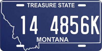 MT license plate 144856K