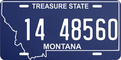 MT license plate 144856O