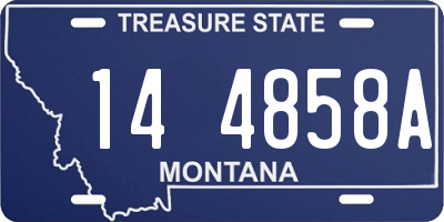 MT license plate 144858A