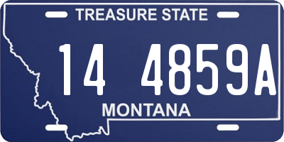 MT license plate 144859A