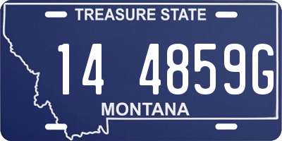 MT license plate 144859G
