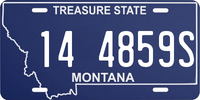 MT license plate 144859S