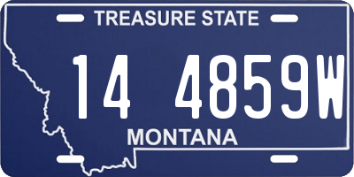 MT license plate 144859W