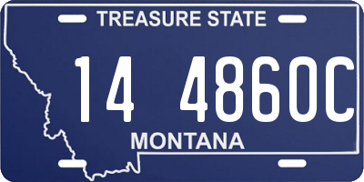 MT license plate 144860C