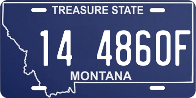 MT license plate 144860F