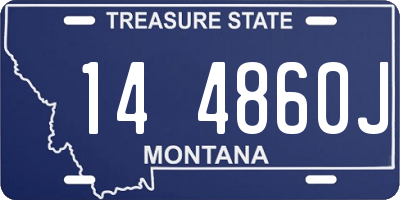 MT license plate 144860J