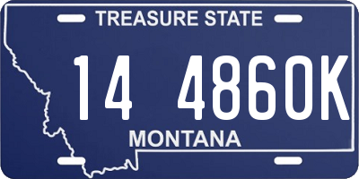 MT license plate 144860K