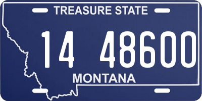 MT license plate 144860O