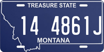 MT license plate 144861J
