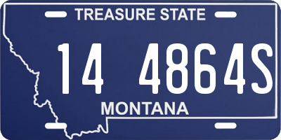 MT license plate 144864S