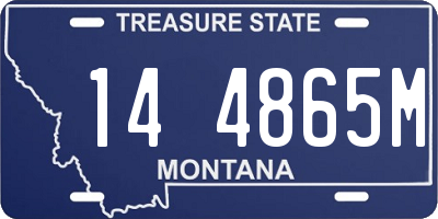 MT license plate 144865M