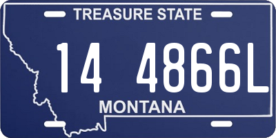 MT license plate 144866L