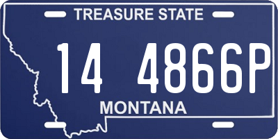 MT license plate 144866P