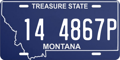MT license plate 144867P