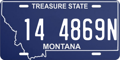 MT license plate 144869N