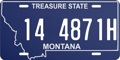 MT license plate 144871H