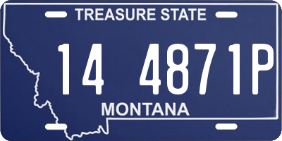 MT license plate 144871P