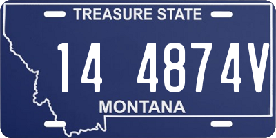 MT license plate 144874V