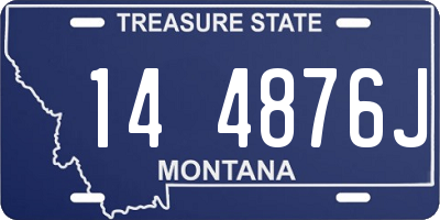 MT license plate 144876J